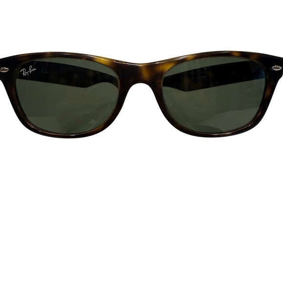 Ray-Ban New Wayfarer Unisex Sunglasses Tortoise/Green Classic RB2132 EUC main image 7